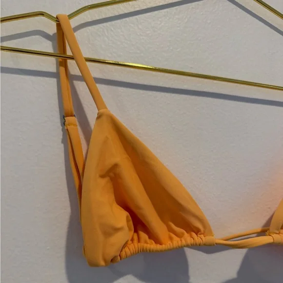 Bright Swimwear Yellow Triangle Bikini Top Size Small - Picture 4 of 9
